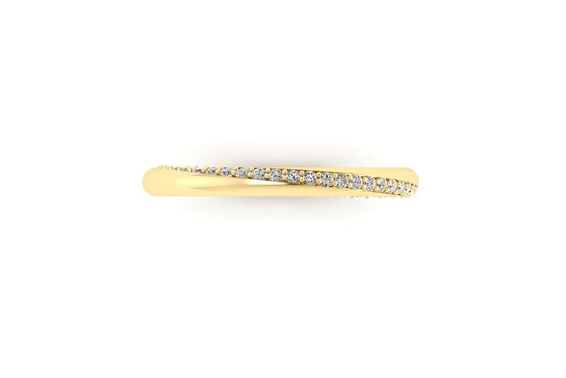 Twist Pavé Diamond Band