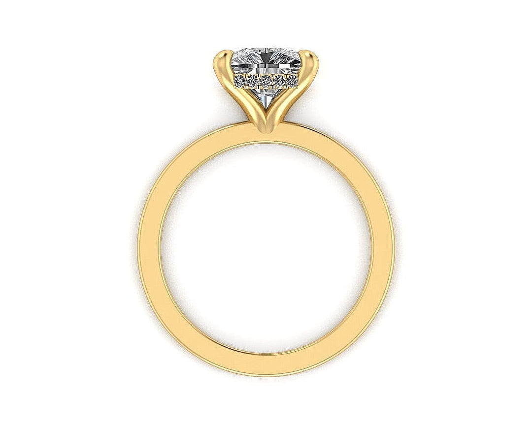 Classic Cushion Gallery Engagement Ring