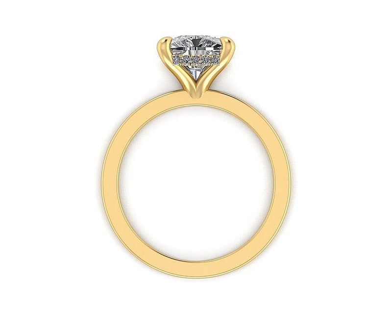 Classic Cushion Gallery Engagement Ring