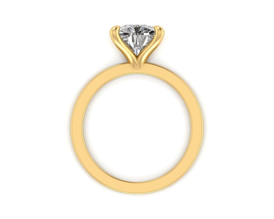 Classic Cushion Solitaire Engagement Ring