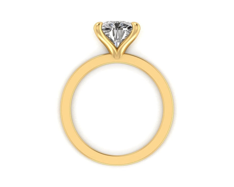 Classic Cushion Solitaire Engagement Ring