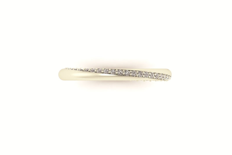 Twist Pavé Diamond Band