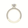 Celeste Cushion Gallery Three Row Micro Pavé Engagement Ring