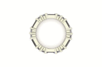 Round Baguette Shared Band