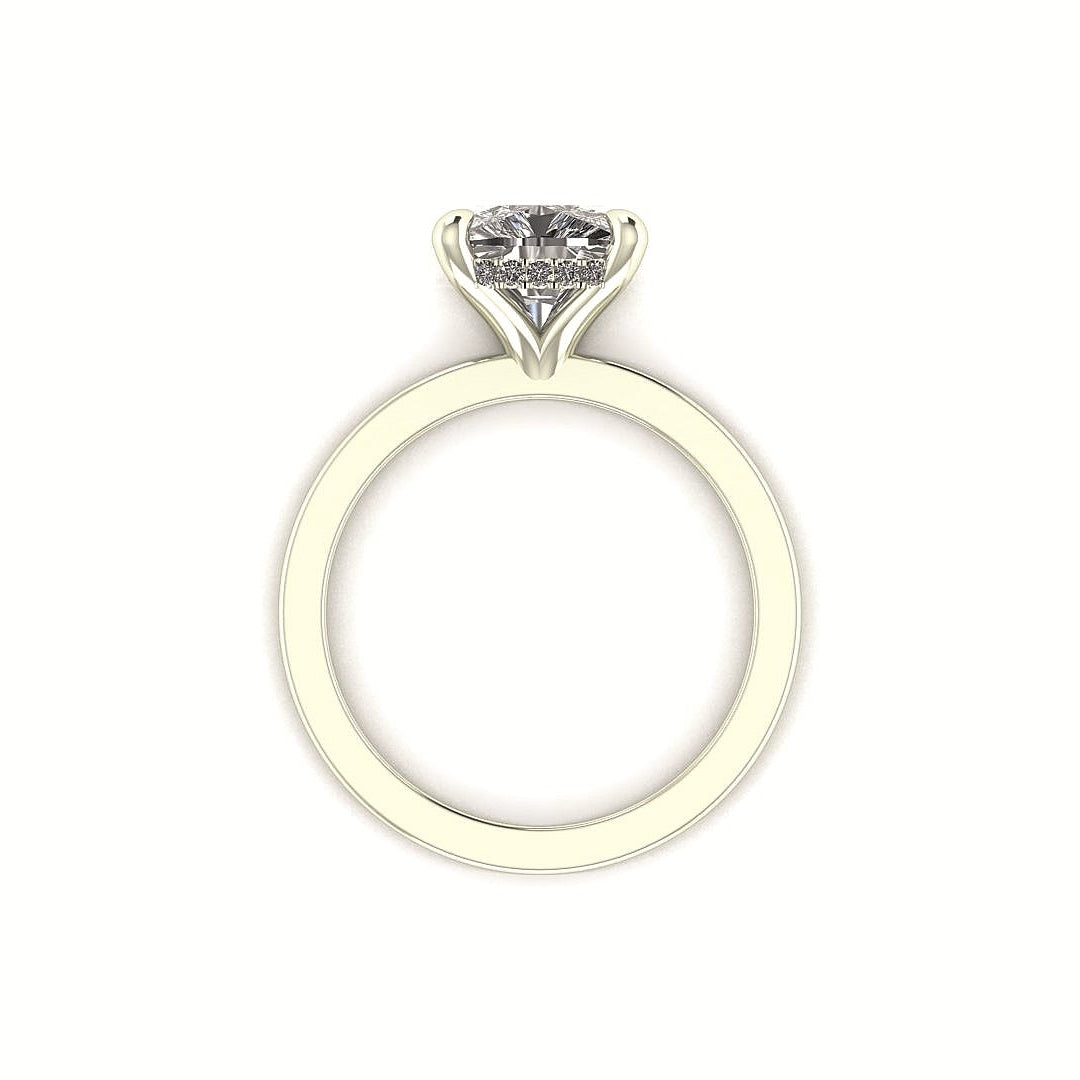 Classic Cushion Gallery Engagement Ring