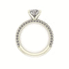 Celeste Cushion Three Row Micro Pavé Engagement Ring