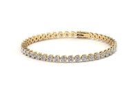 6ct 3.5mm 3 prong tennis bracelet