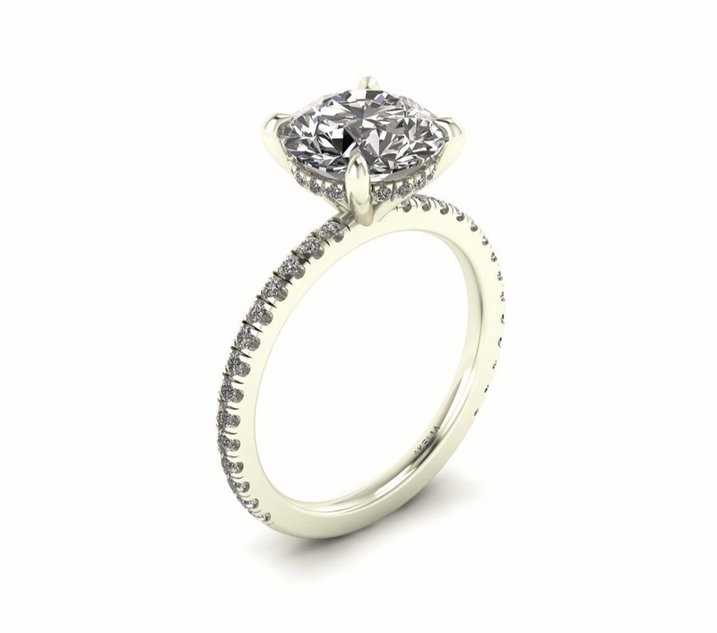 Classic Round Gallery With Diamond shank