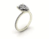 Classic Pear Solitaire With Diamond Shank