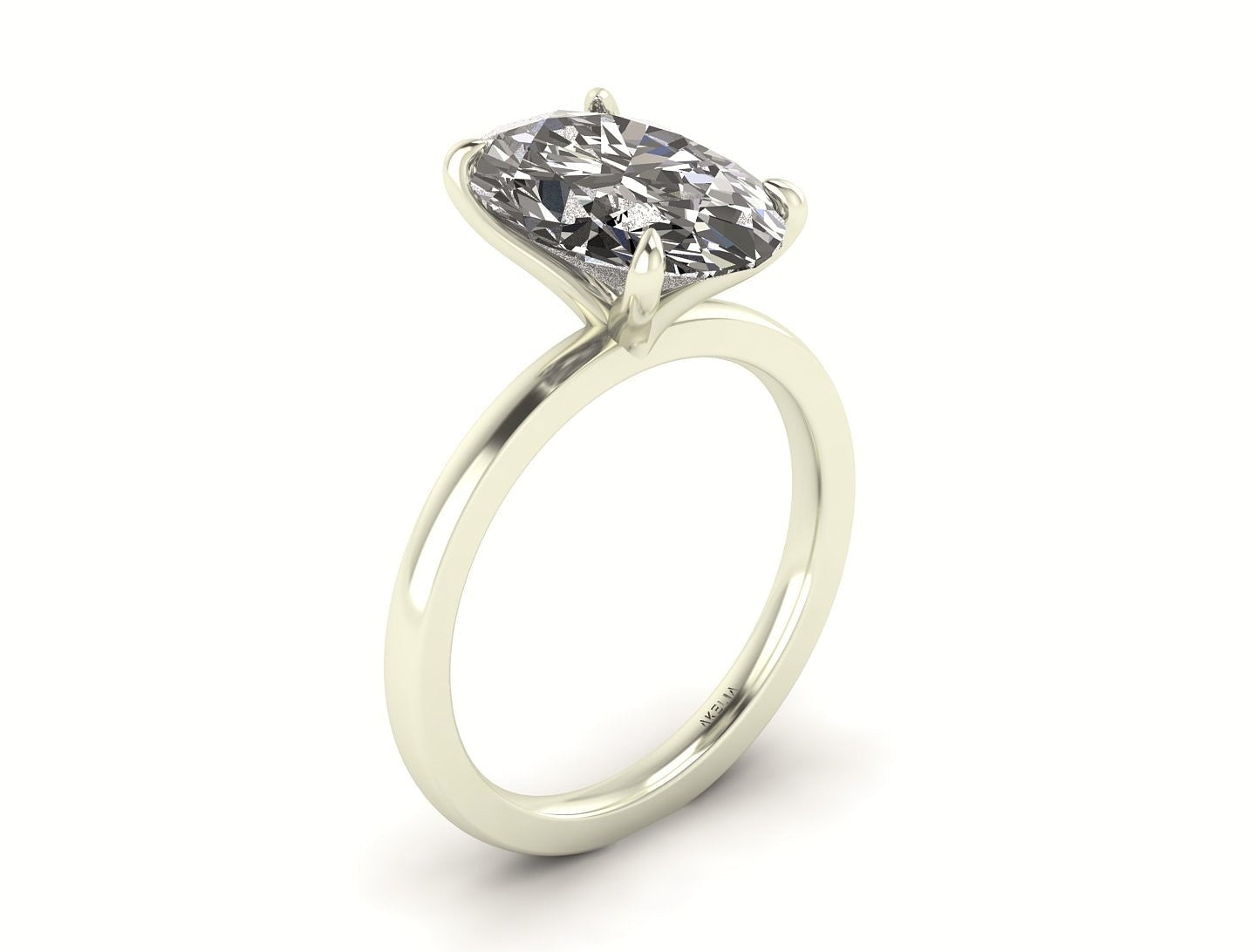 Classic Oval Solitaire Engagement Ring