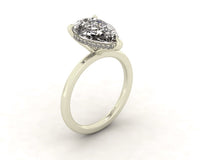 Classic Pear Gallery Engagement Ring