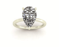 Classic Pear Solitaire Engagement Ring