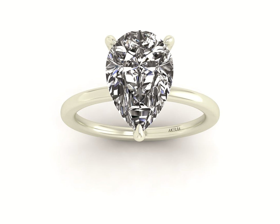 Classic Pear Solitaire Engagement Ring