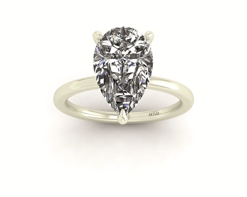 Classic Pear Solitaire Engagement Ring