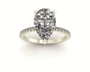 Classic Pear Solitaire With Diamond Shank