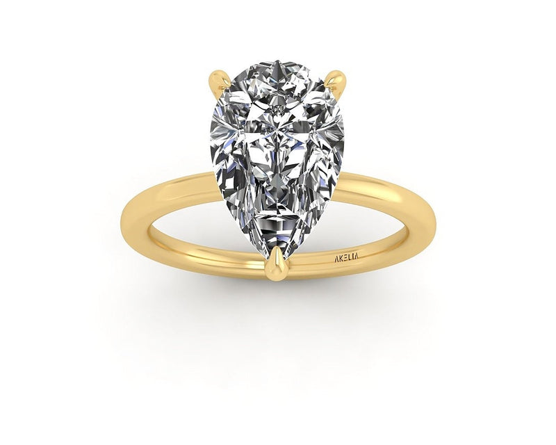 Classic Pear Solitaire Engagement Ring