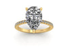 Classic Pear Solitaire With Diamond Shank