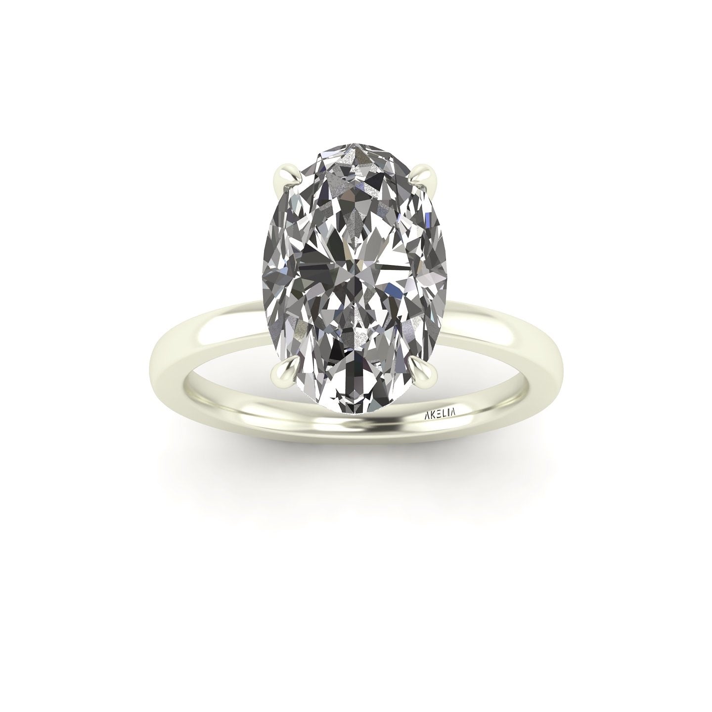 Classic Oval Solitaire Engagement Ring
