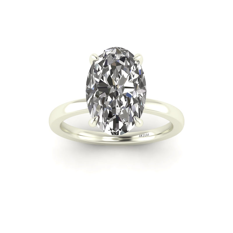 Classic Oval Solitaire Engagement Ring