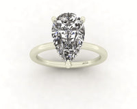 Classic Pear Gallery Engagement Ring