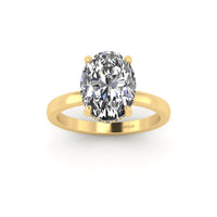 Classic Oval Gallery Engagement Ring