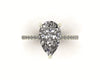 Classic Pear Solitaire With Diamond Shank
