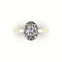 Classic Oval Gallery Engagement Ring