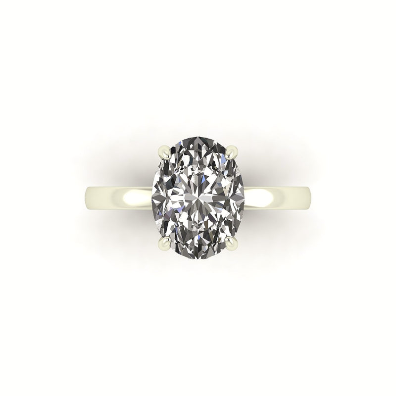 Classic Oval Gallery Engagement Ring