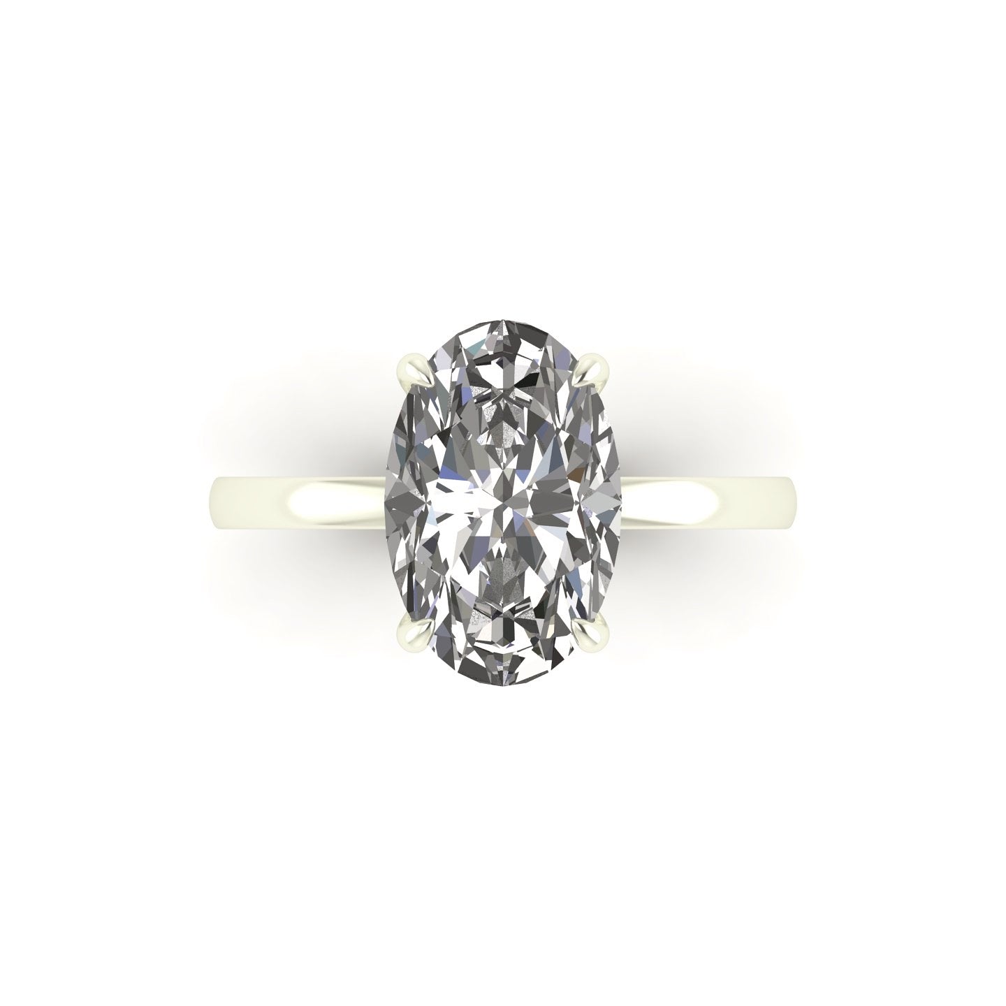 Classic Oval Solitaire Engagement Ring