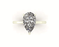 Classic Pear Gallery Engagement Ring