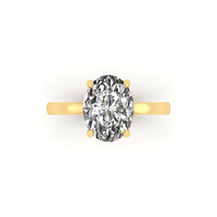 Classic Oval Gallery Engagement Ring