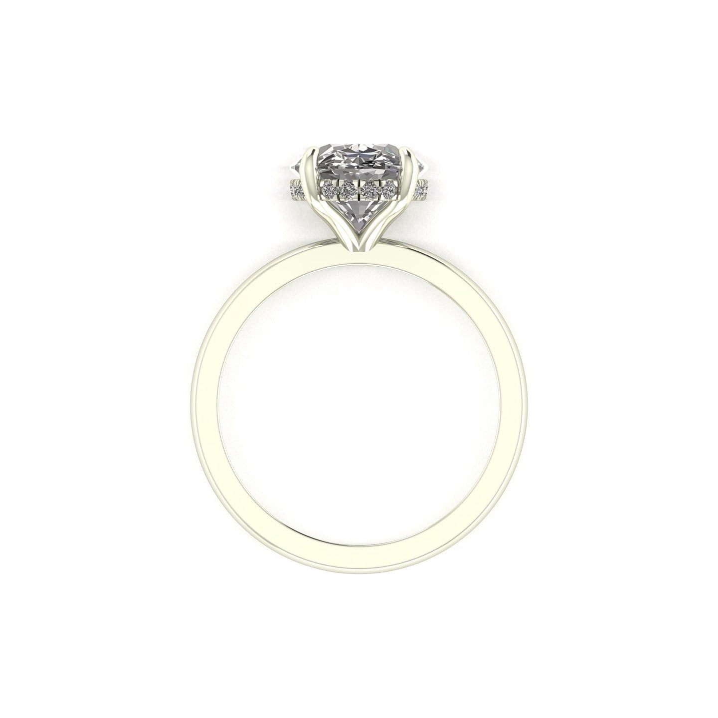 Classic Oval Gallery Engagement Ring