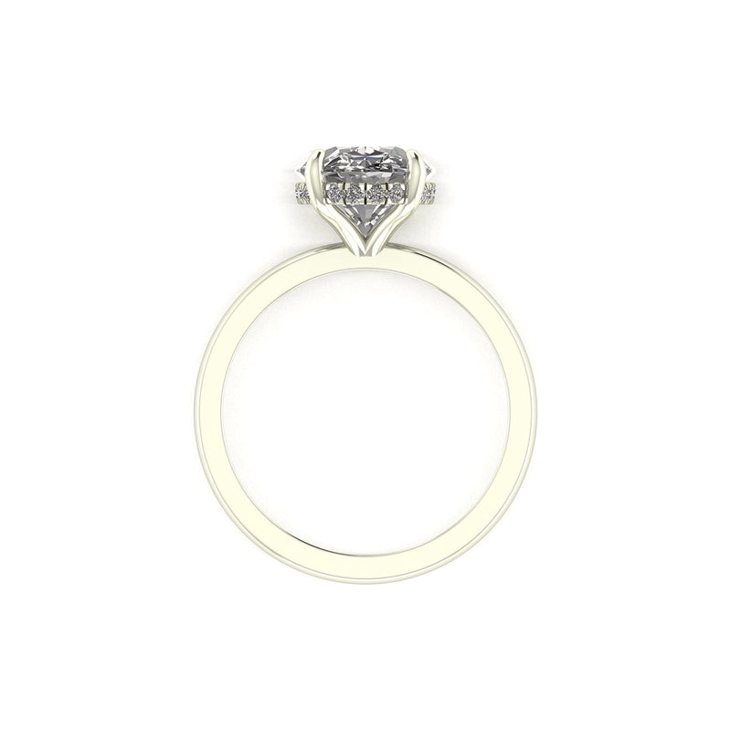 Classic Oval Gallery Engagement Ring