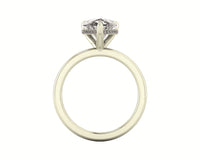 Classic Pear Gallery Engagement Ring