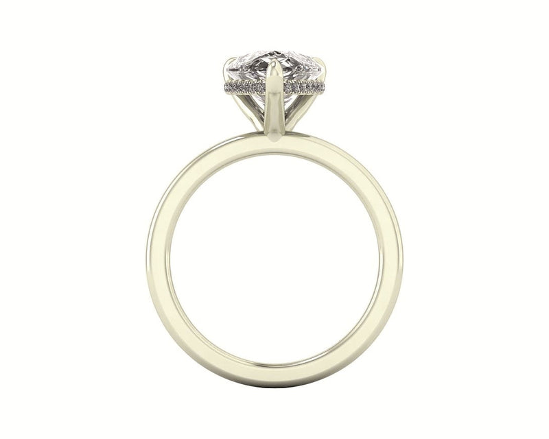 Classic Pear Gallery Engagement Ring