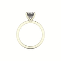 Classic Emerald Solitaire Engagement Ring