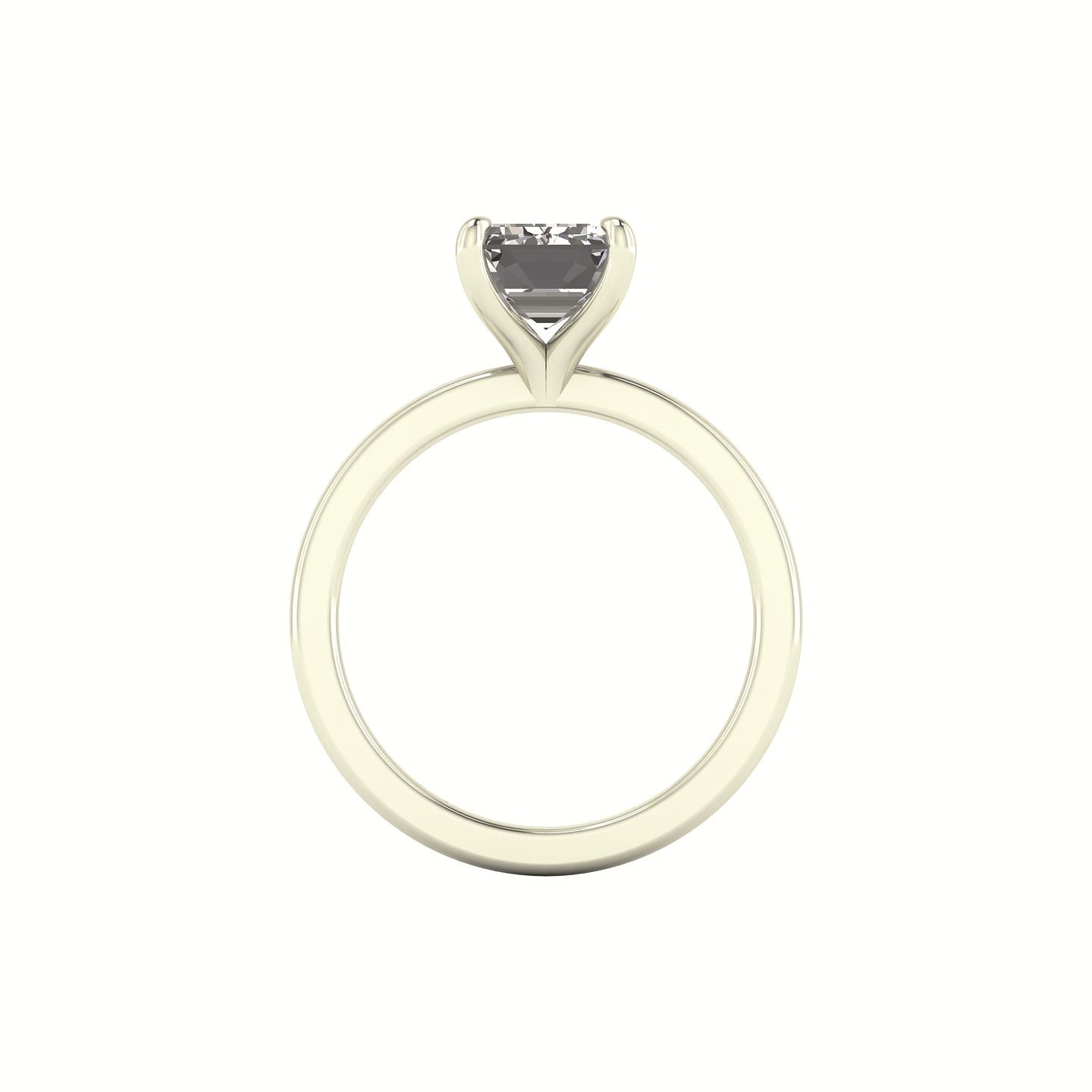 Classic Emerald Solitaire Engagement Ring