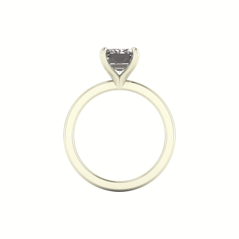 Classic Emerald Solitaire Engagement Ring
