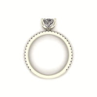 Double Band Oval Engagement