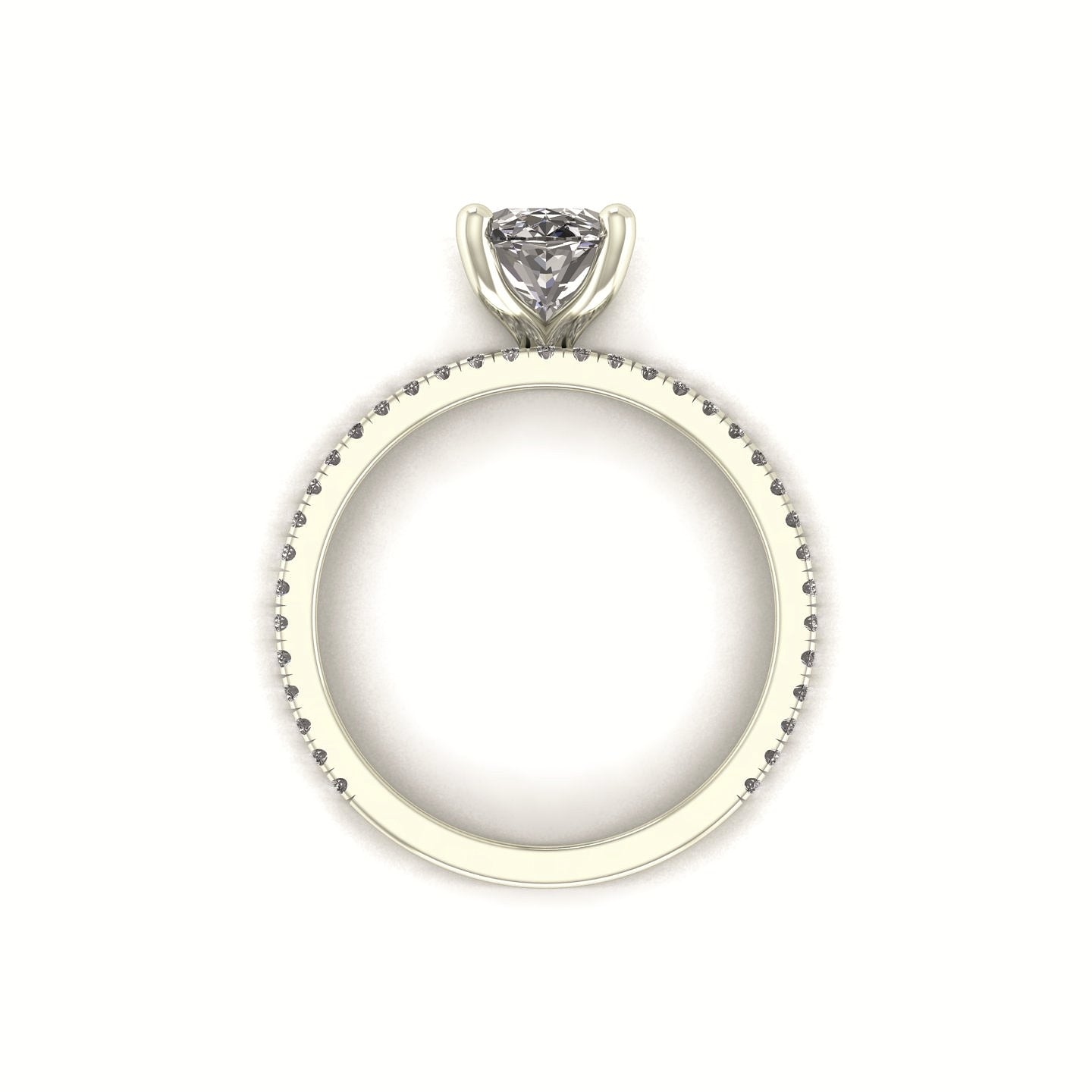 Double Band Oval Engagement