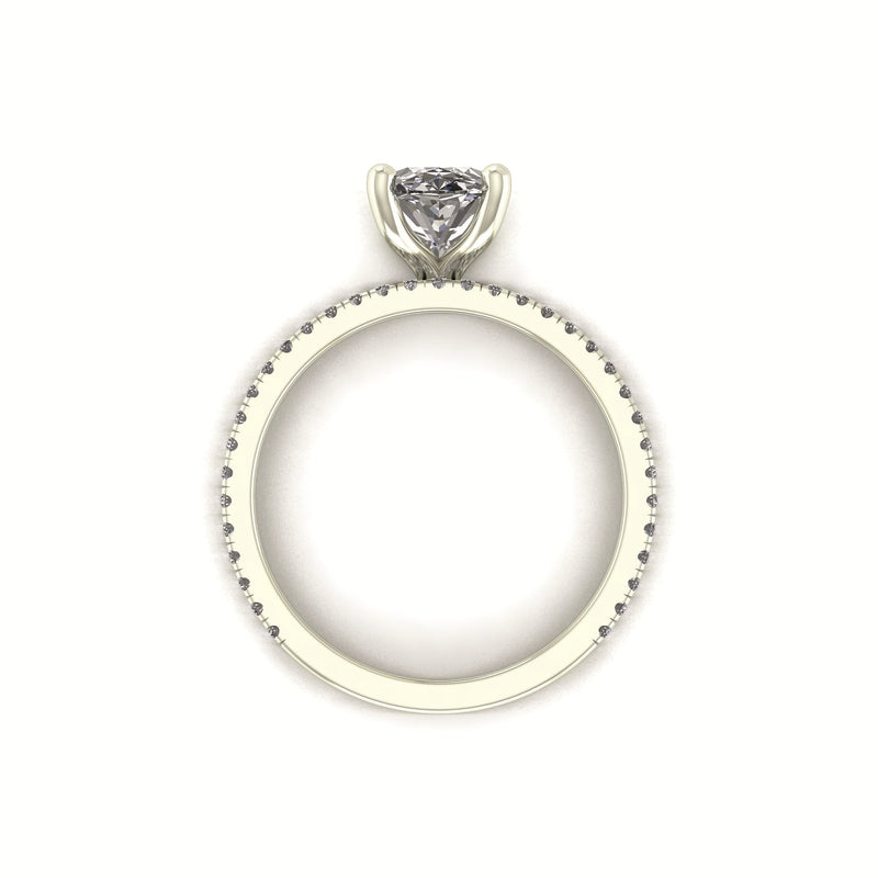 Double Band Oval Engagement