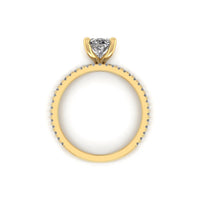 Double Band Oval Engagement