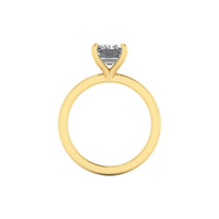 Classic Emerald Solitaire Engagement Ring