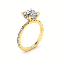 Classic Round Gallery With Diamond shank