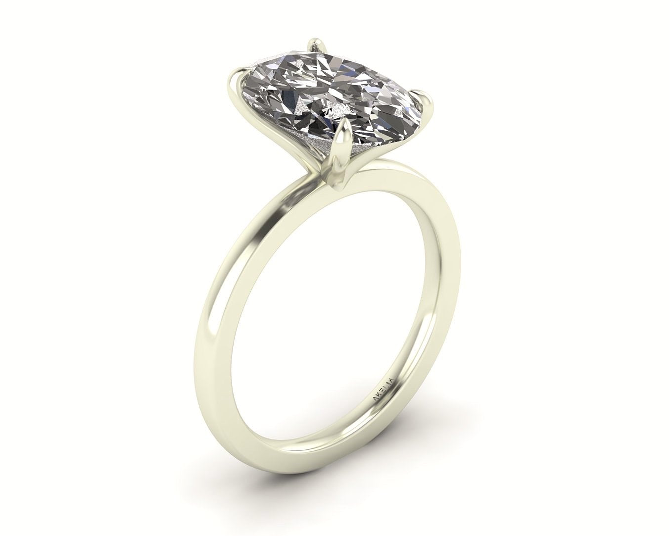 Classic Oval Solitaire Engagement Ring