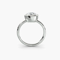 Round Diamond Bezel Set Solitaire Ring