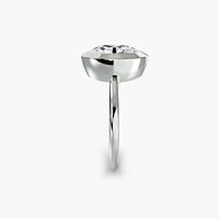 Oval Diamond Bezel Set Solitaire Ring