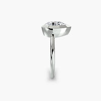 Pear Diamond Bezel Set Solitaire Ring