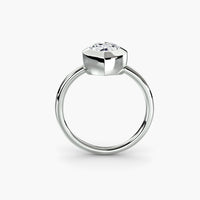 Marquise Diamond Bezel Set Solitaire Ring