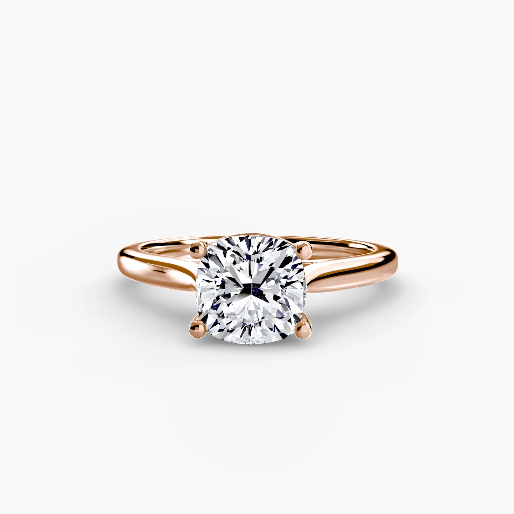 Classic Cushion Cathedral Engagement Ring